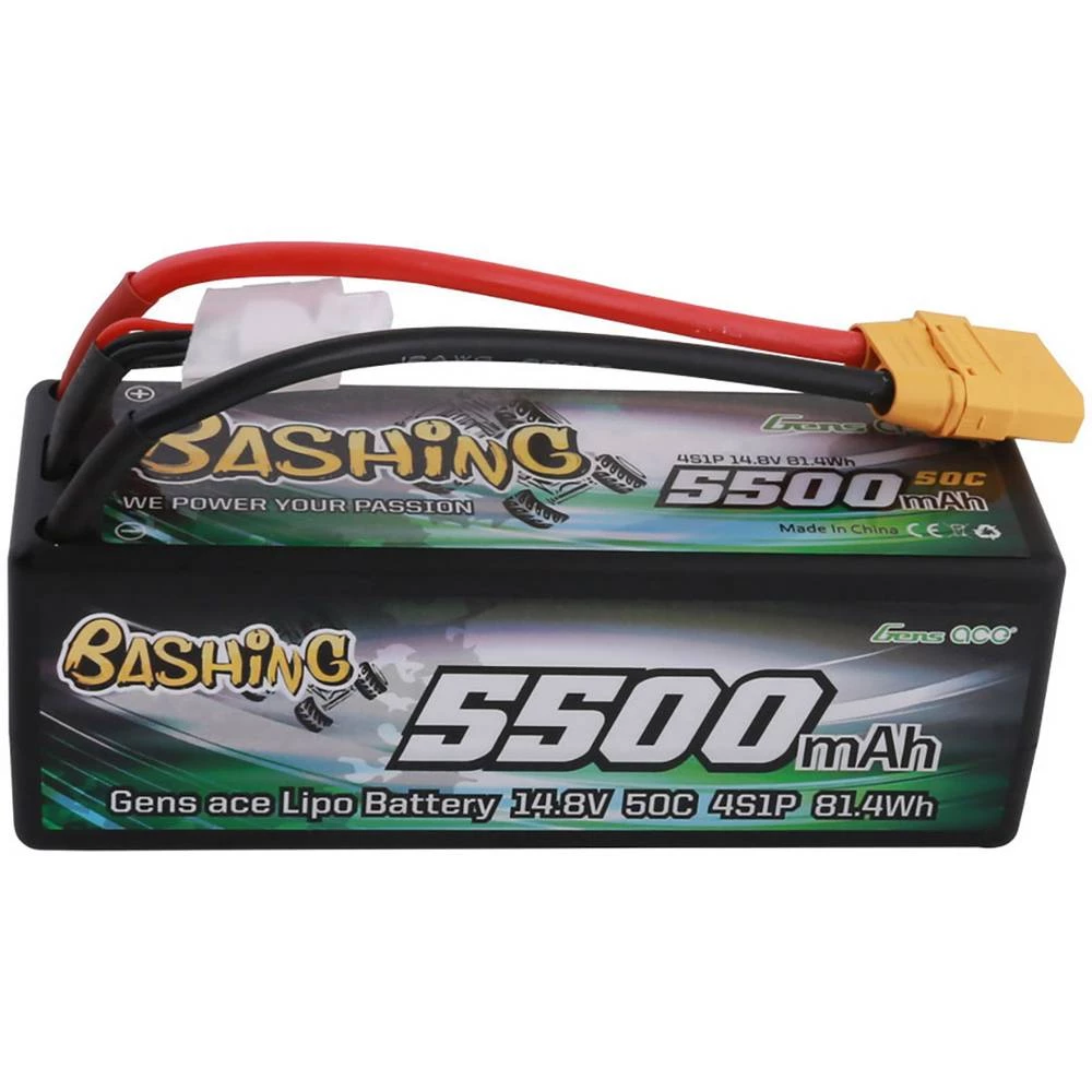 LiPo akumulatorski paket za modele 14.8 V Broj ćelija: 4 50 C Gens ace Kutija tvrda XT90 slika