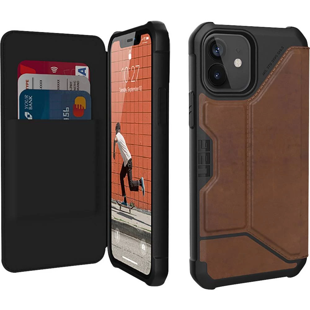 Urban Armor Gear  Metrop. Folio  knjižica  Apple  iPhone 12 Pro  smeđa kožnog izgleda slika