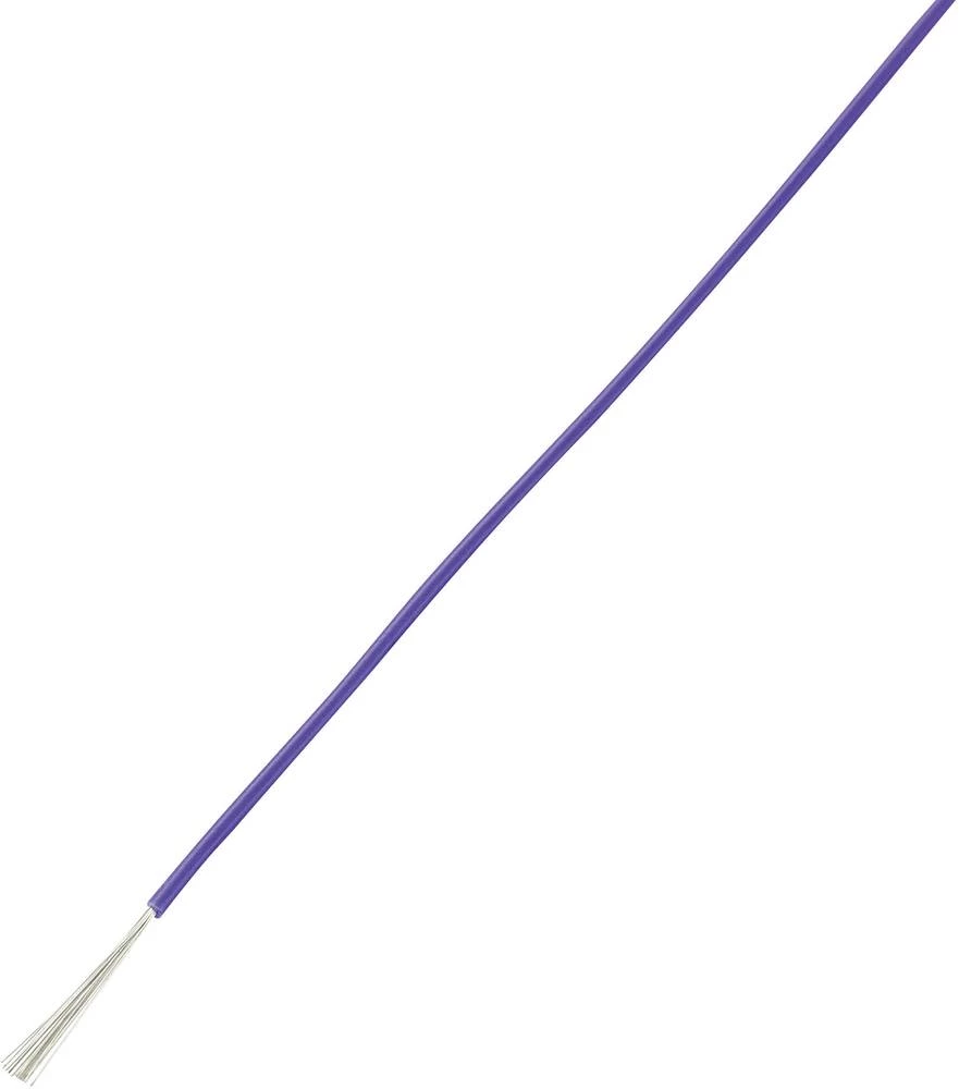 Pletenica LiY 1 x 0.14 mm&sup2; Ljubičasta TRU COMPONENTS 1566834 10 m slika