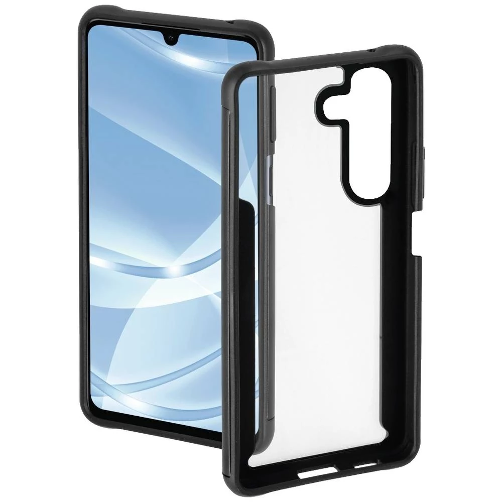 Maska &quot,Metallic Frame&quot, za Samsung Galaxy A14 5G, transparentna/crna Hama Metallic Frame etui Samsung Galaxy A14 5G prozirna, crna slika