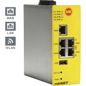 Industrijski ruter USB, LAN, WLAN MB Connect Line GmbH Broj ulaza: 4 x Broj izlaza: 2 x 24 V/DC slika