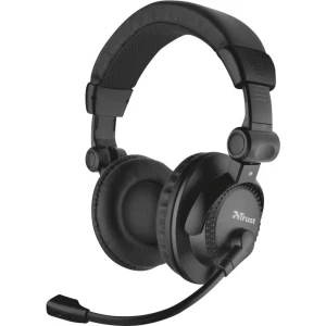 PC naglavne slušalice sa mikrofonom 3,5 mm priključak Sa vrpcom Trust Como Preko ušiju Crna slika