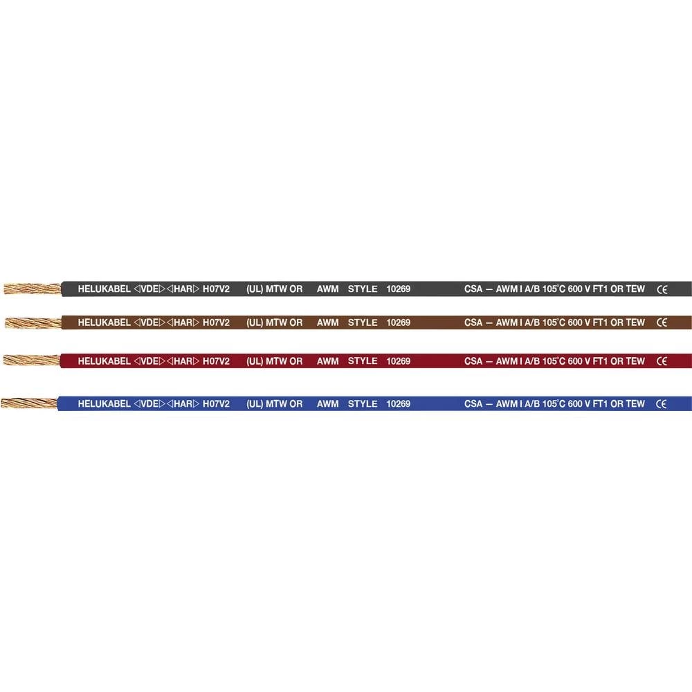Helukabel 64264-1000 pojedinačna žica H07V2-K 1 x 50 mm² narančasta 1000 m slika
