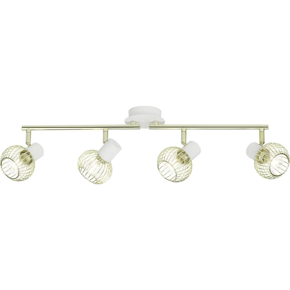 Stropni reflektor LED E14 160 W Brilliant Evana 60032/85 Bijela, Zlatna slika