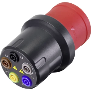 Mjerni adapter [Muški konektor CEE 32 A 5-polni-Utičnica 4 mm] VOLTCRAFT VMA-3L 32 Tamnosiva, Crvena slika