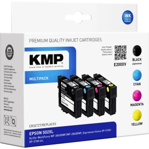 KMP kombinirano pakiranje tinte zamijena Epson Epson 502XL kompatibilan kombinirano pakiranje crn, cijan, purpurno crven slika