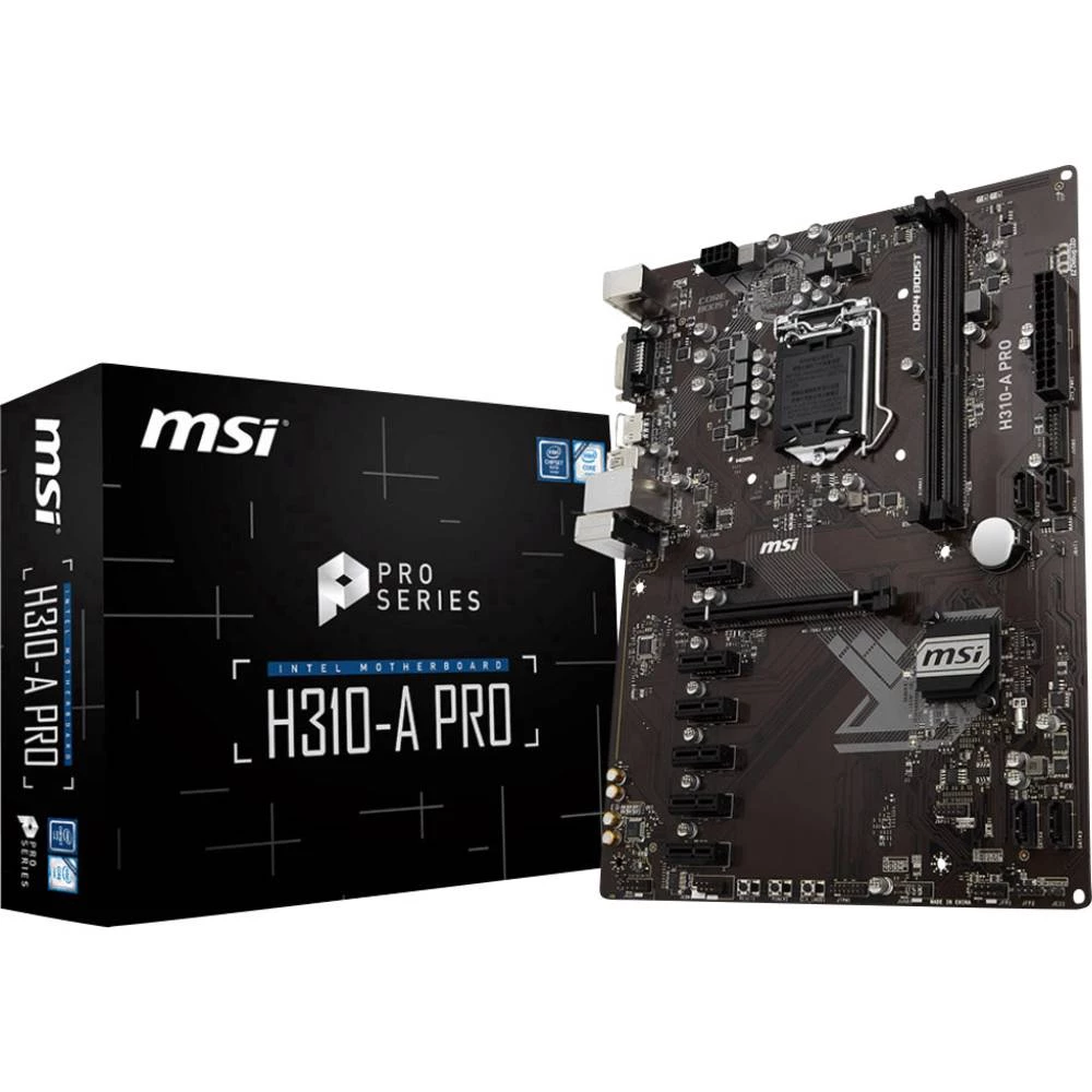Matična ploča MSI H310-A PRO Baza Intel&reg; 1151v2 Faktor oblika ATX Set čipova matične ploče Intel&reg; H310 slika