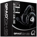 QPAD QH95 igraće naglavne slušalice sa mikrofonom 3,5 mm priključak sa vrpcom preko ušiju crna slika