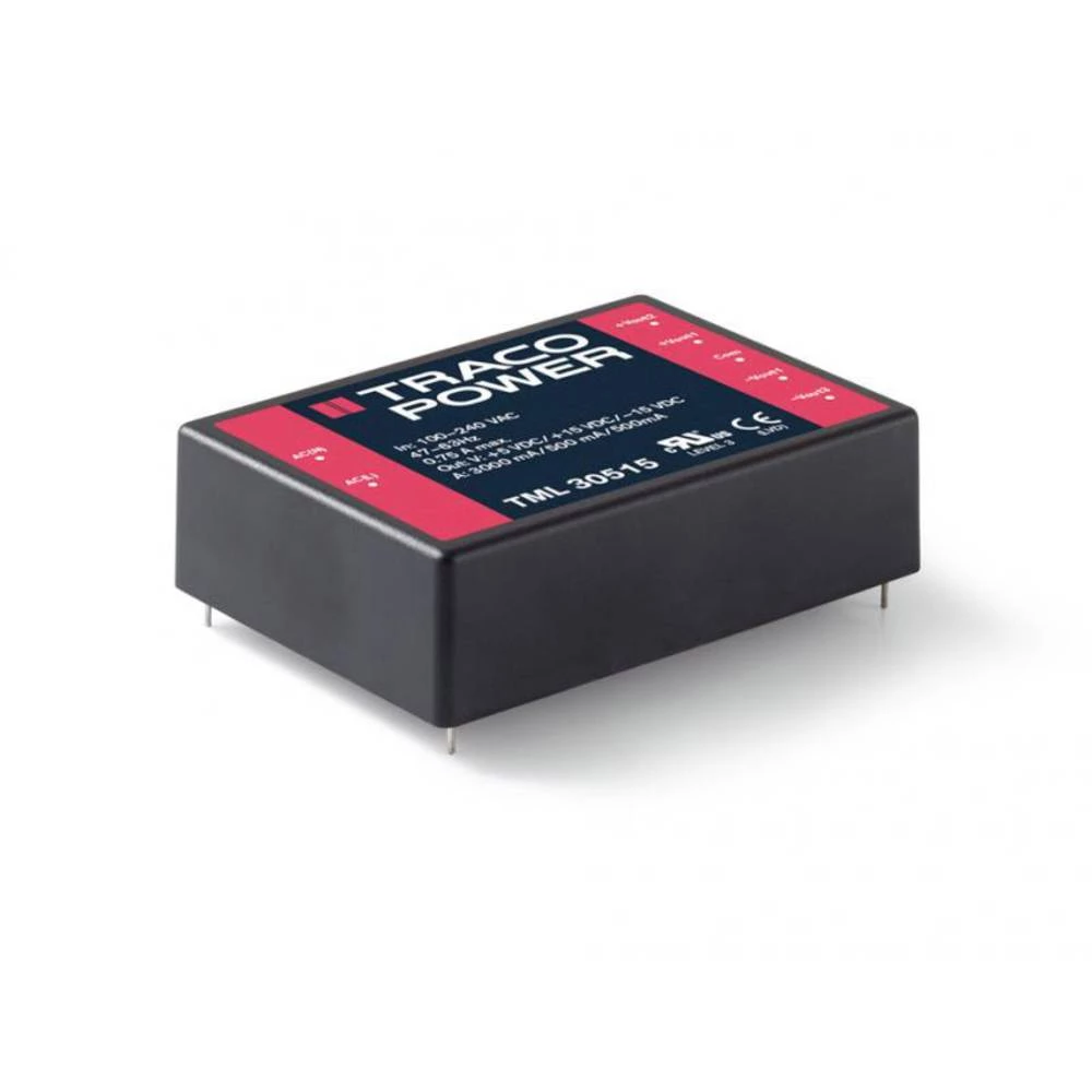 Ugradbeni AC/DC adapter napajanja TracoPower TML 30515C 5 V/DC 3 A 30 W slika