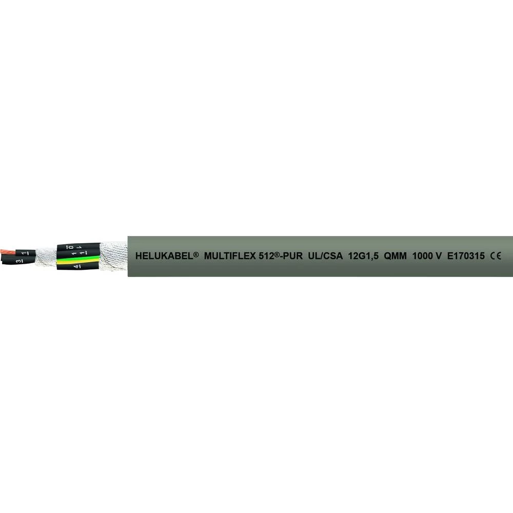 Helukabel 21571-1000 vod za vučni lanac M-FLEX 512-PUR UL 3 G 0.75 mm² siva 1000 m slika