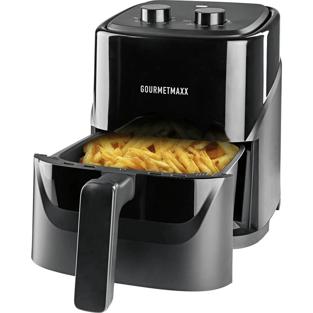 GourmetMaxx friteza na vrući zrak 3.2 1300 W funkcija tajmer, podešavanje temperature crna slika