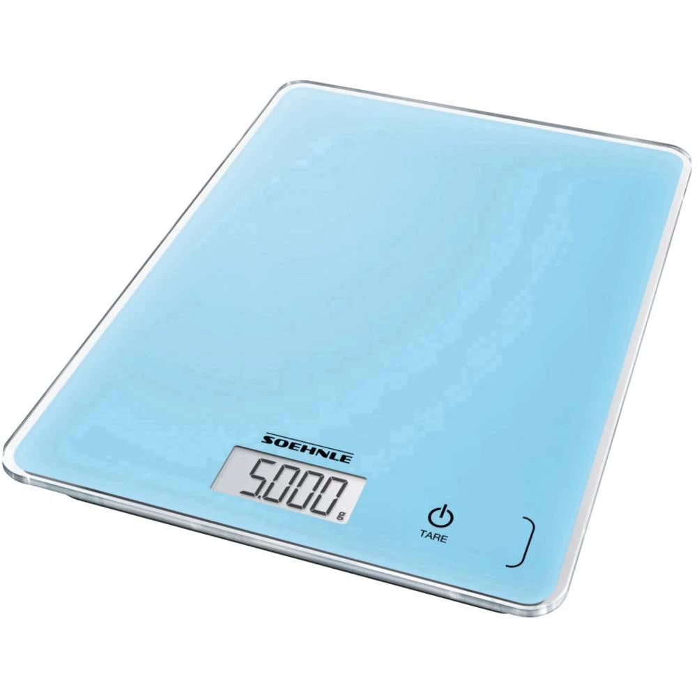 Soehnle KWD Page Compact 300 pale blue Digitalna kuhinjska vaga Sa zidnom montažom Opseg mjerenja (kg)=5 kg Plava boja slika