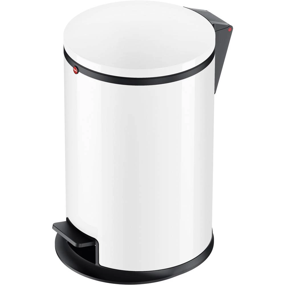 Kontejner za limenke 12 l Hailo Pure M (&Oslash; x V) 263 mm x 435 mm Bijela Mehanizam stopalo-pedal 1 ST slika