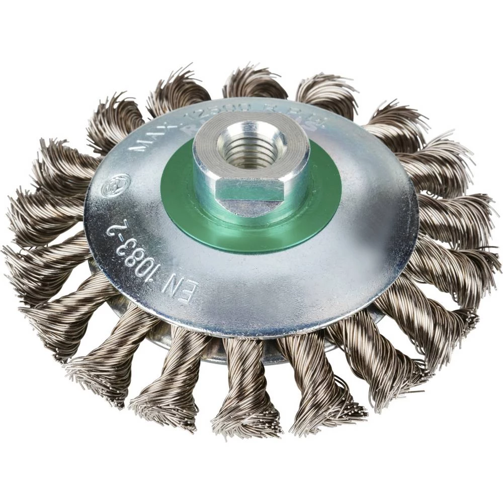 Rhodius RHODIUS EKBZ, 8 komada konusne četke 115 x 15 x 20 x M14 mm, s čvorovima, TOPline, Made in Germany, za nehrđajuć slika