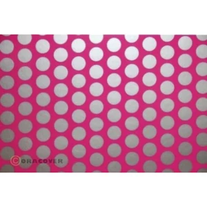 Folija za glačanje Oracover Fun 1 41-014-091-010 (D x Š) 10 m x 60 cm Neonsko-ružičasto-srebrna (fluorescentna) slika