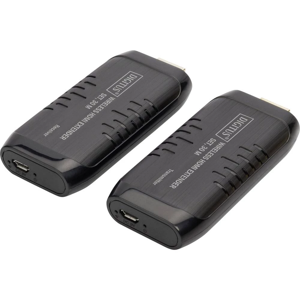 HDMI uređaj za bežični prijenos (komplet) Digitus DS-55309 30 m 60 Hz 1920 x 1080 piksel HD-Audio, Integrirani LED zaslon slika