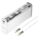 4Smarts Lucid Block powerbank (rezervna baterija) 20000 mAh Power Delivery, Quick Charge 3.0 LiPo  bijela prikaz statusa