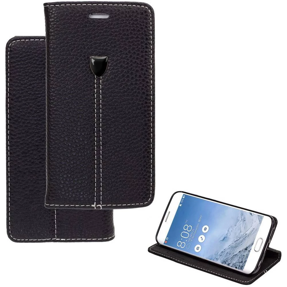 Perlecom Sklopivi poklopac za mobilni telefon Pogodno za: Samsung Galaxy A3 (2016) Crna slika