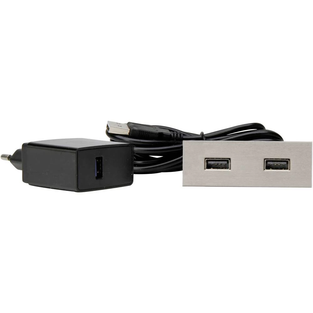 Kopp 939750010  ugradbena utičnica  s USB-om IP20 plemeniti čelik slika