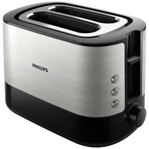 Philips Viva Collection toster  plemeniti čelik, crna slika