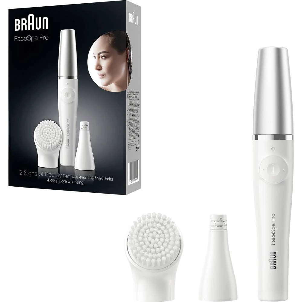 Braun FaceSpa Pro SE910 2-in-1 Beatuy-Gerät zur Gesichts-Epilation depilator bijela, srebrna slika