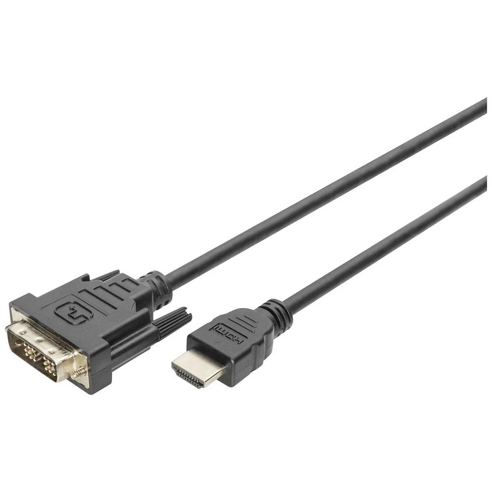 Digitus  adapterski kabel DVI-D 18+1-polni utikač, HDMI-A utikač 3 m crna DB-330300-030-S  HDMI kabel slika