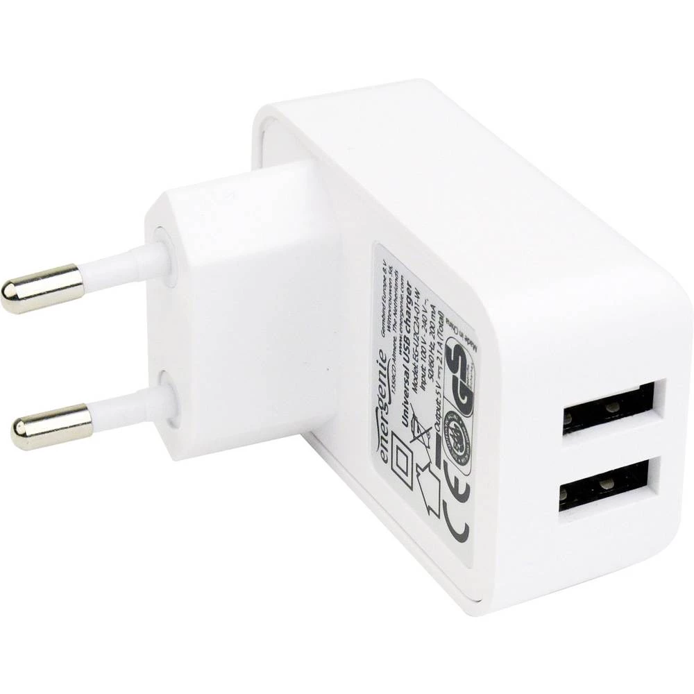 Energenie Uni- 2-fach EG-U2C2A-02-W USB punjač Utičnica Izlazna struja maks. 2000 mA 2 x USB slika