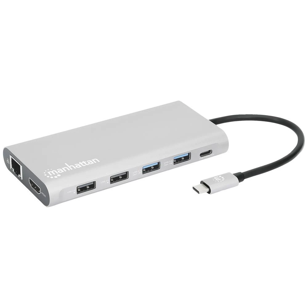 Manhattan 130660 stanica za punjenje prijenosnog računala   integrirani čitač kartica, USB-C® Power Delivery slika