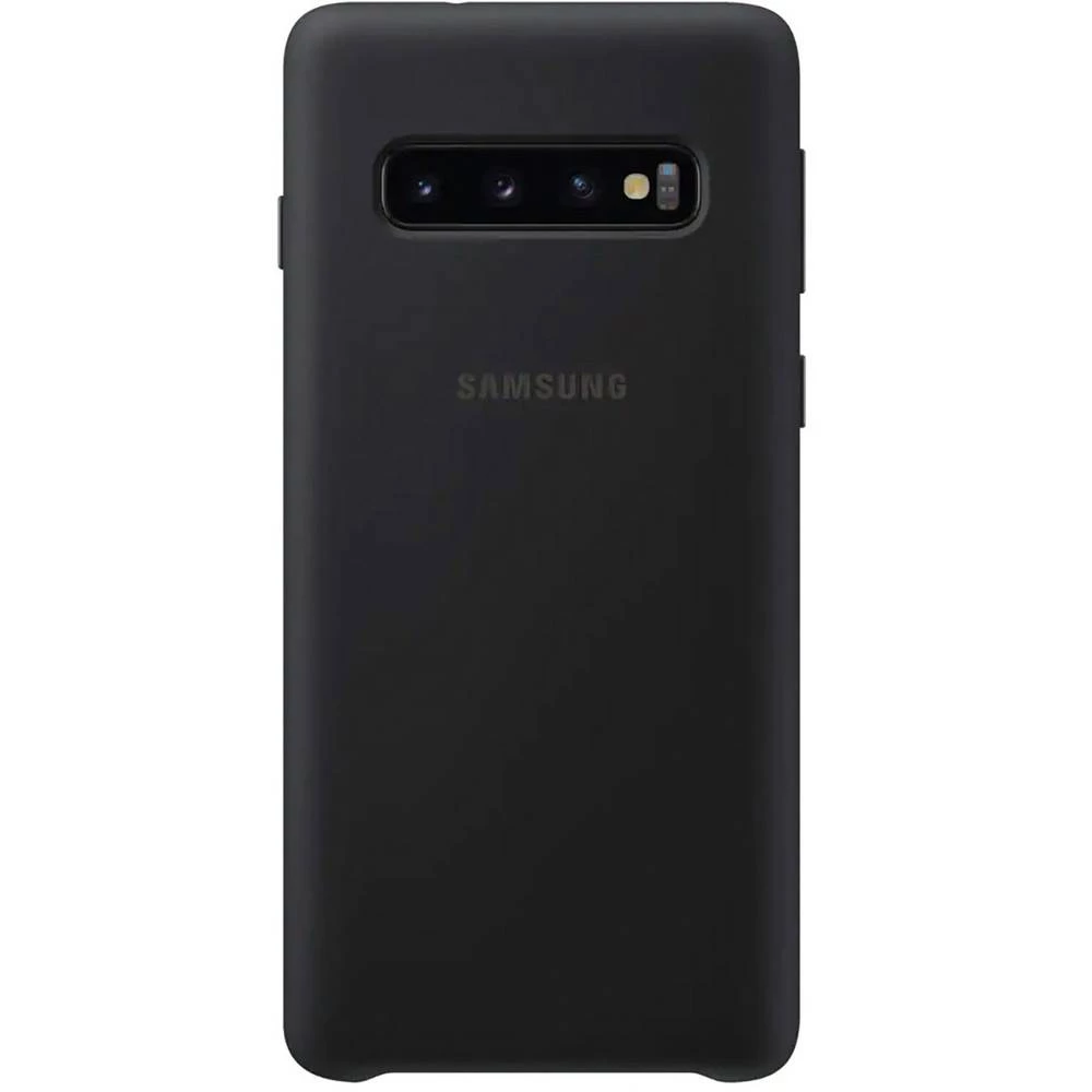 Samsung Silicone Stražnji poklopac za mobilni telefon Pogodno za: Galaxy S10 Crna slika