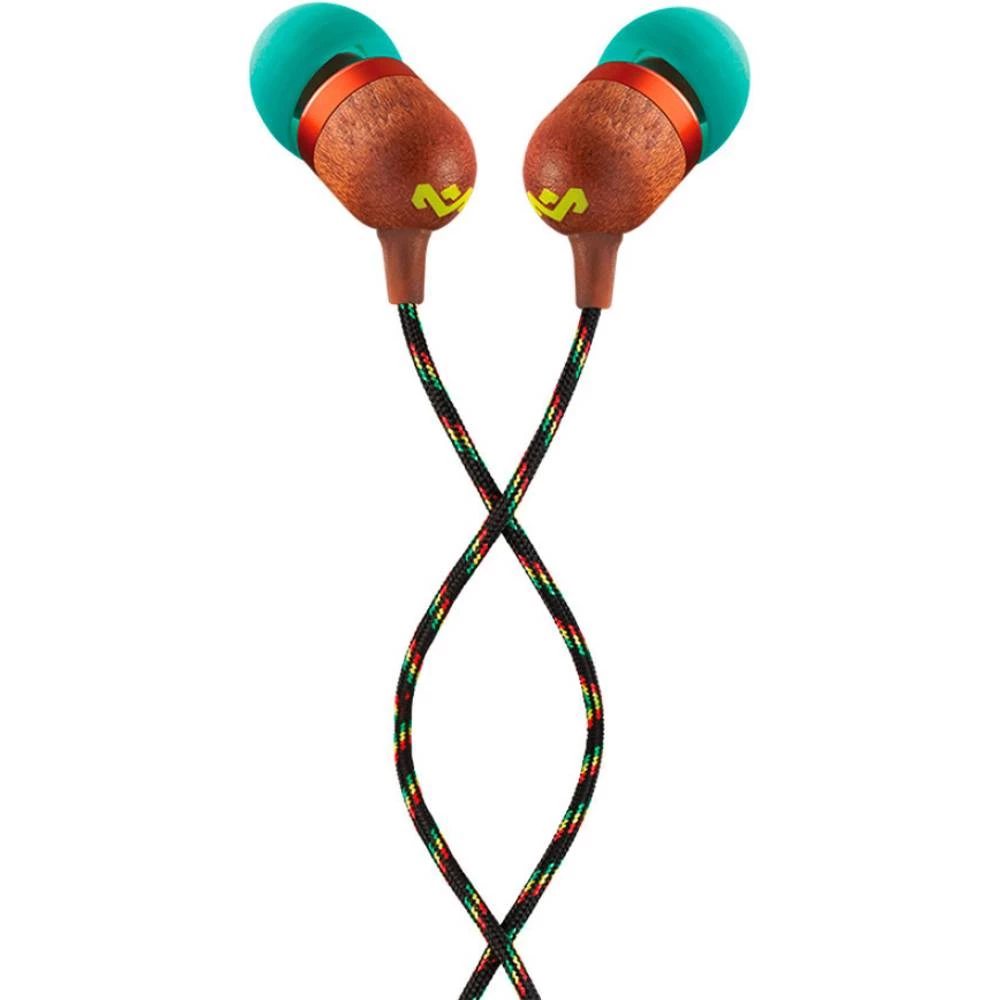 Naglavne slušalice Marley Smile Jamaica U ušima Slušalice s mikrofonom Šarena boja slika