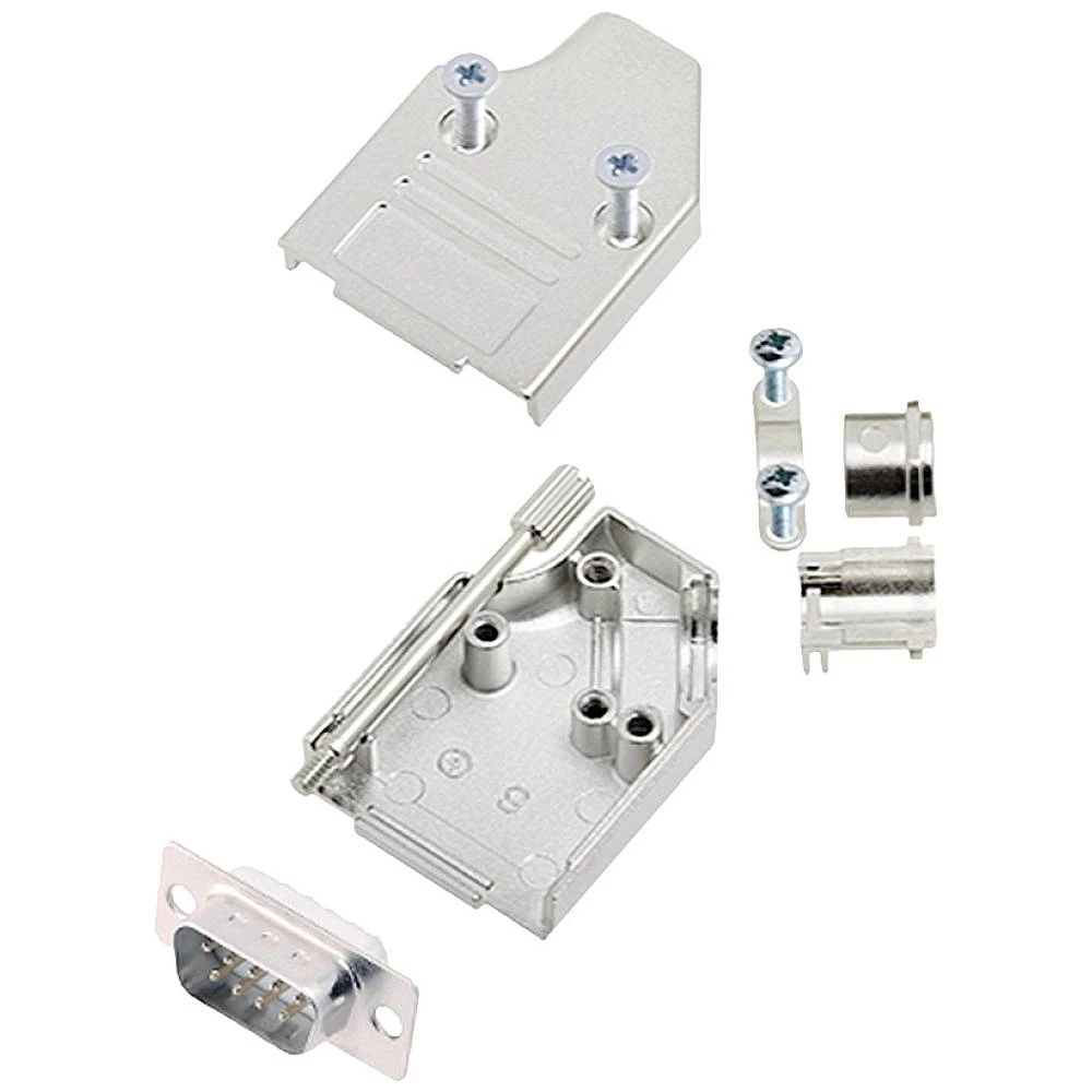 Komplet D-SUB pinskih konektora 35 ° Broj polova: 9 Lemni kup encitech MHDM35-09-DMP-W-K 1 ST slika