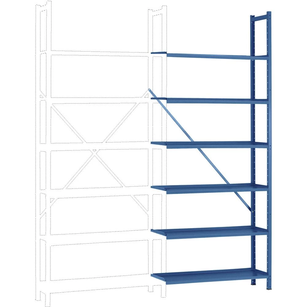 Dodatni modul regalne police (Š x V x d) 1280 x 2500 x 700 mm Čelični pod Manuflex RA3162.5007 slika