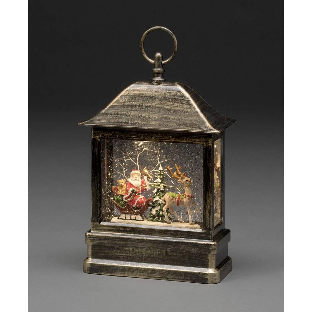 LED fenjer, Djed Božićnjak, sanjke, toplo bijela LED (jednobojna) Konstsmide 4351-000 slika