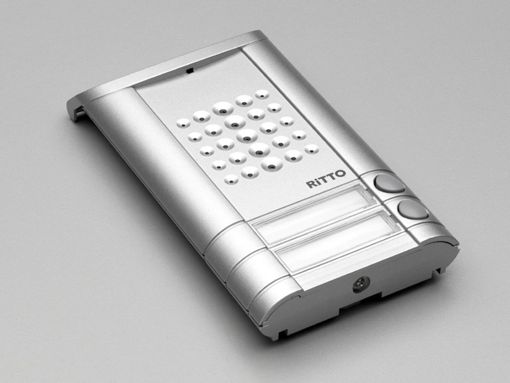 Ritto by Schneider 1271942 Video-portafon Schneider Električna vrata 2 tipke bijela alu 1271942 Bijela slika