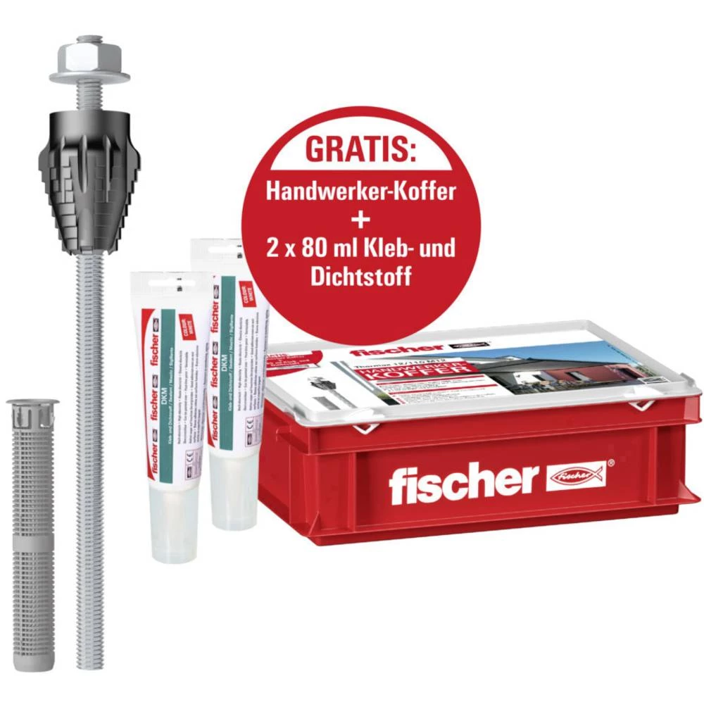 Odstojni montažni sustav Fischer Handwerkerkoffer Thermax 12/110 M12 544640 1 Set slika