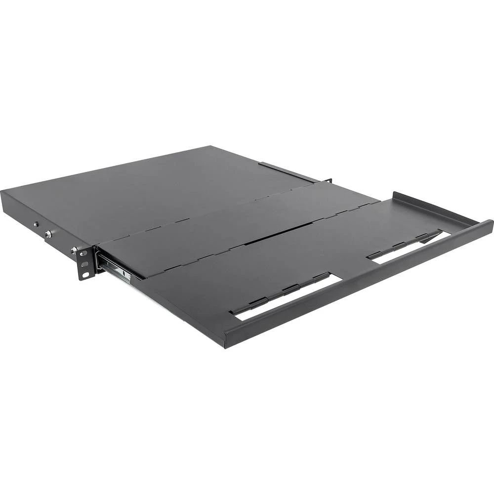 19 " Polica za uređaje mrežnog ormara 1 U Intellinet 714693 Prikladno za dubinu ormara: od 600 mm Crna (RAL 9005) slika