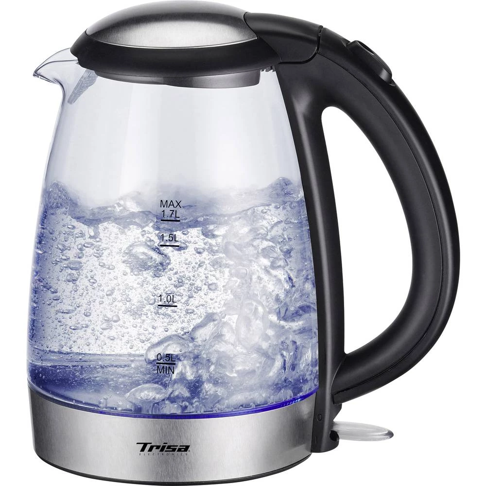 Trisa Glass Boil Kuhalo za vodu Bezžičan Staklo, Plemeniti čelik, Crna slika