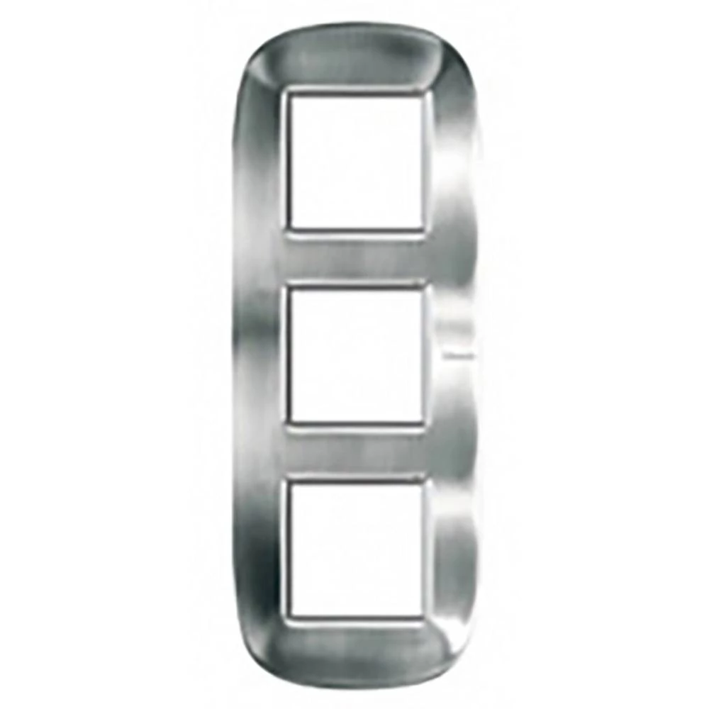 Legrand 3-struki  okvir Axolute plemeniti čelik HB4802/3ACS slika