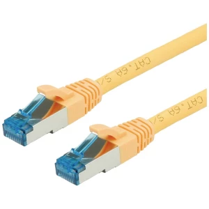 Value 21.99.1934 RJ45 mrežni kabel, Patch kabel CAT 6a S/FTP 0.30 m žuta  1 St. slika