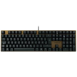 CHERRY KC 200 MX žičani tipkovnica njemački, qwerty, Windows ® crna, brončana boja slika