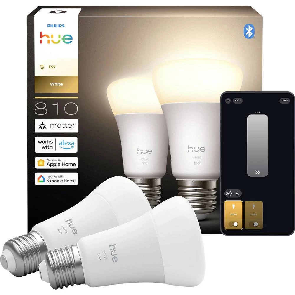 Philips LED žarulja 929003856005 Energetska učinkovitost 2021: E (A - G) Hue White E27 toplo bijela slika