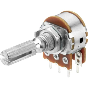 Monacor 0012320 VRA-100S50 vrtljivi potenciometar 0.1 W 50 kΩ 1 St. slika