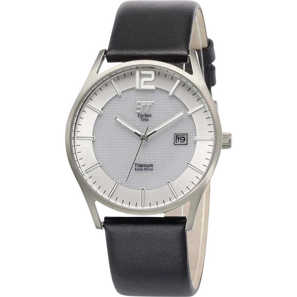 ETT Solarni Ručni sat EGT-12055-41L (&Oslash; x V) 40 mm x 11 mm Titan Materijal kućišta=Titan Materijal (narukvica)=Koža slika