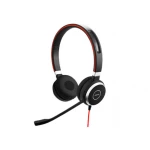 Jabra Evolve 40 MS Stereo Stereo slušalice USB Stereo, Sa vrpcom Na ušima Crna/crvena