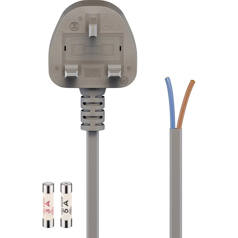 Goobay 45795 Struja Kabel za napajanje Siva 1.50 m slika