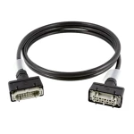 Contrik CKPE50-AHAH-M100 višežilni kabel Harting E16 crna