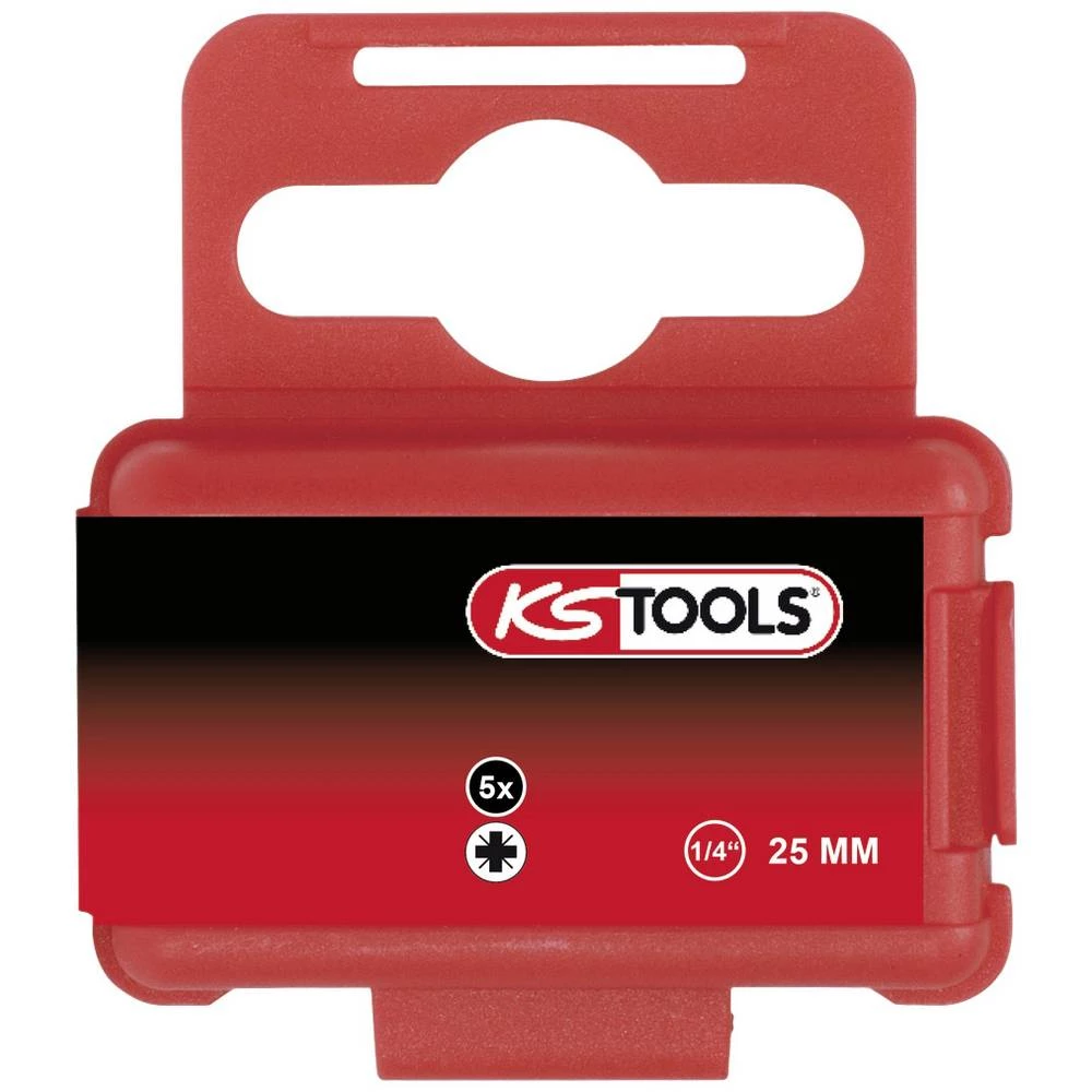 KS Tools 911.2393 9112393 križni bit PZ 0 specijalni čelik poniklovani C 6.3 5 St. slika