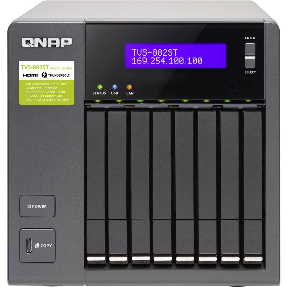 NAS-Server kućište QNAP TVS-882ST2-i5-8G 8 Bay slika