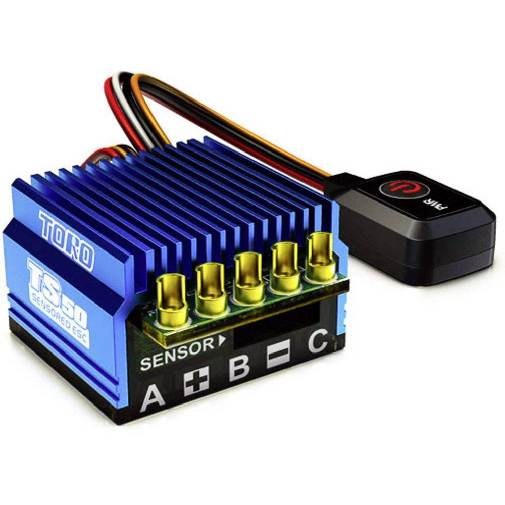 Upravljač brzine za istosmjerne beskontaktne modele automobila SKYRC Toro TS50 Opteretivost (maks.): 300 A slika