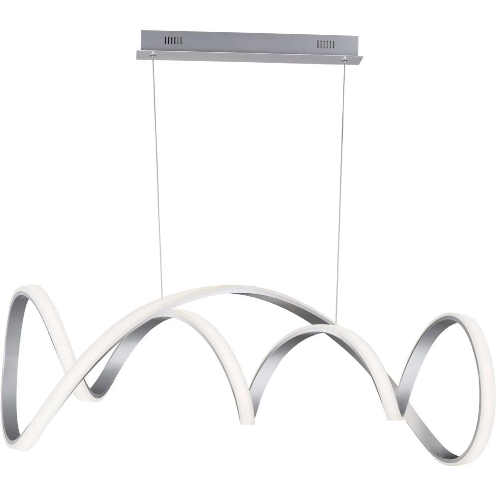 LED viseća svjetiljka 64 W Toplo-bijela WOFI TORONTO 7095.01.63.7000 Aluminij boja slika